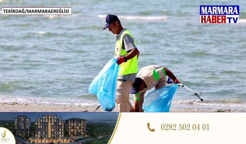 Tekirdağ'da kıyı temizliği etkinliği