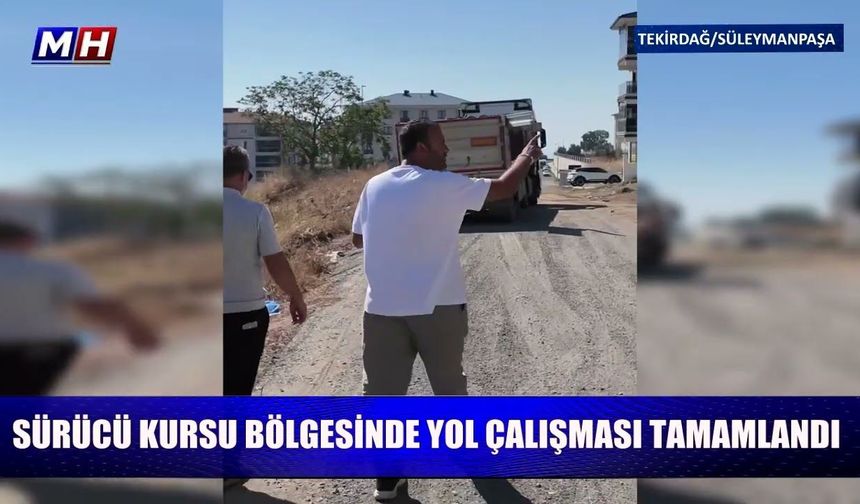 Sürücü Kursu Bölgesindeki Yol 2 Günde Asfaltlandı