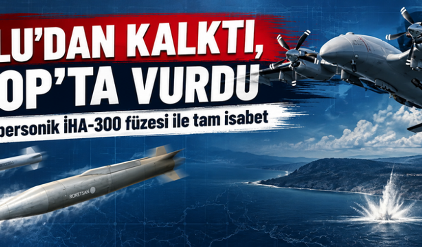 Çorlu'dan kalkan Akıncı hedefi tam isabetle vurdu
