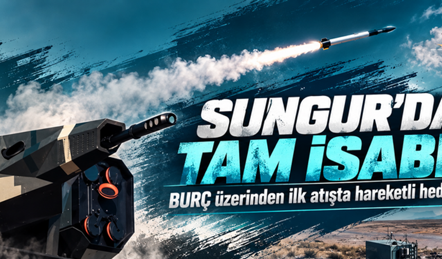 SUNGUR, BURÇ üzerinden ilk atışta hareketli hedefi vurdu