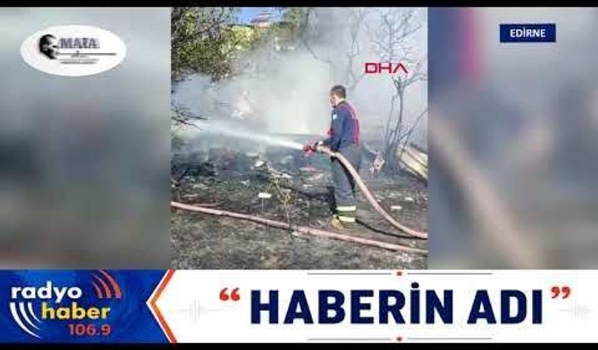 Çocukların ateşle oyunu kömürlüğü ve bahçedeki odunları yaktı