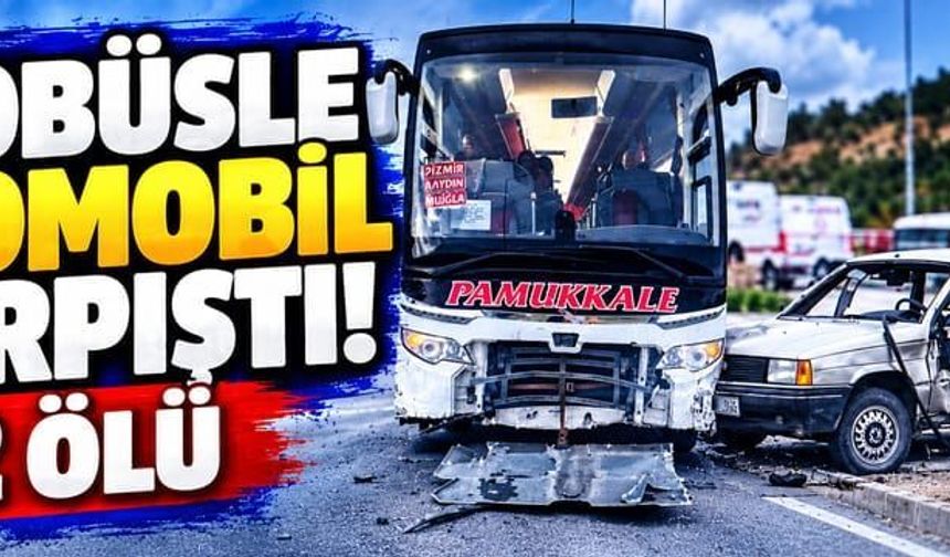 Çanakkale'de yolcu otobüsüyle otomobil çarpıştı; 2 ölü