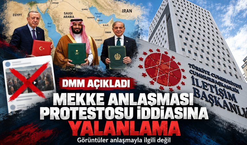DMM'den "Mekke Anlaşması"nı protesto iddialarına yalanlama