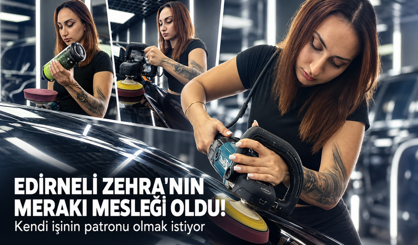 Edirneli Zehra'nın merakı mesleği oldu! Kendi işinin patronu olmak istiyor