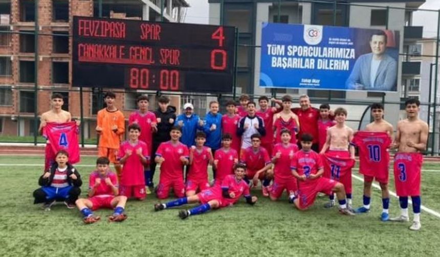 Fevzipaşaspor U15’ten farklı galibiyet: 4-0