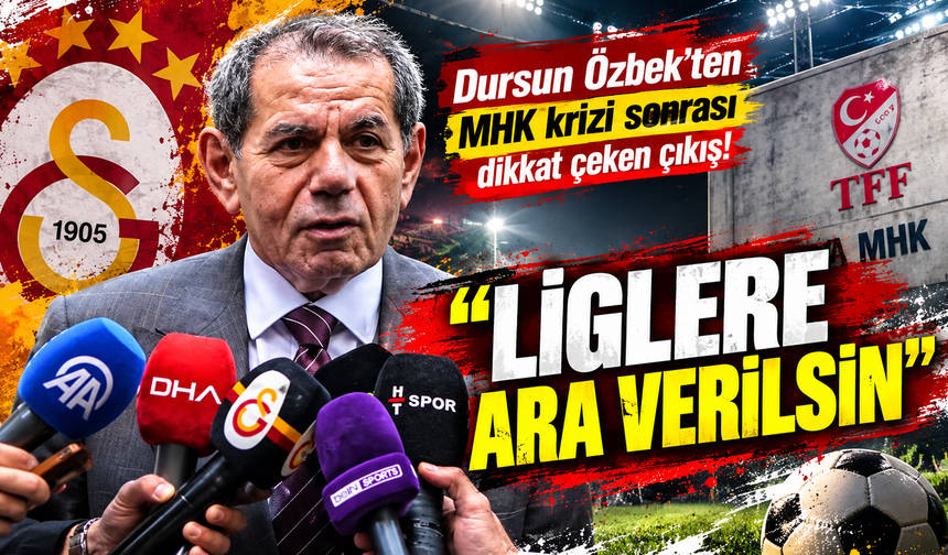 Dursun Özbek'den MHK krizi sonrası dikkat çeken çıkış! Liglere ara verilsin
