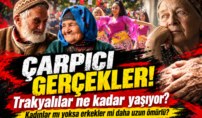 Trakyalılar ne kadar yaşıyor? Kadınlar mı yoksa erkekler mi daha uzun ömürlü? Çarpıcı gerçekler...