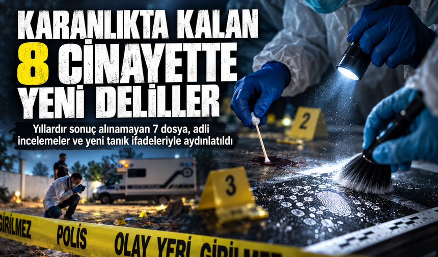 Yıllardır sonuç alınamayan 7 dosya daha aydınlatıldı