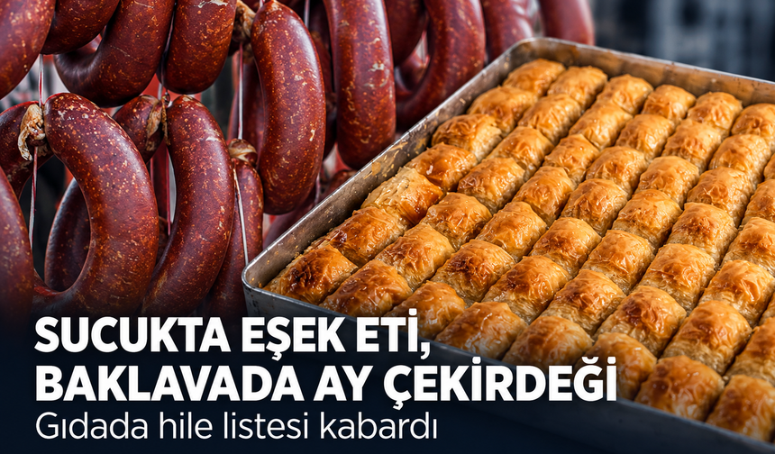 Sucukta eşek eti, baklavada ay çekirdeği! Gıdada hile listesi kabardı