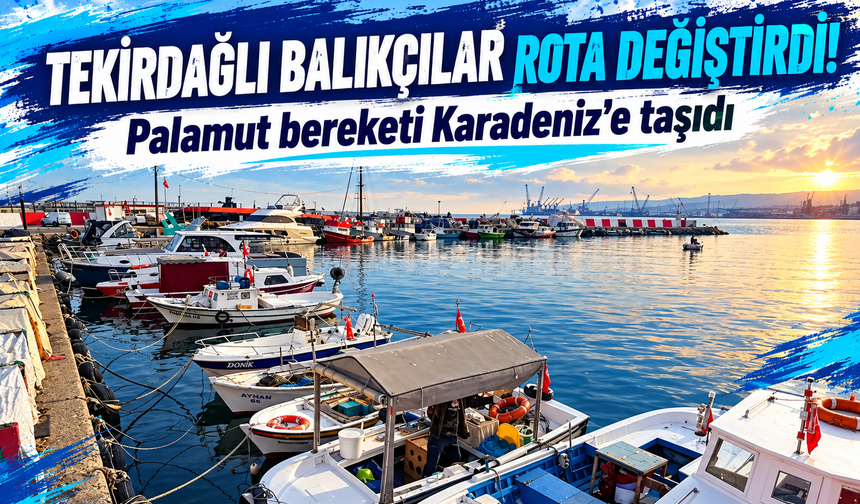 Tekirdağlı balıkçılar rota değiştirdi! Palamut bereketi Karadeniz'e taşıdı