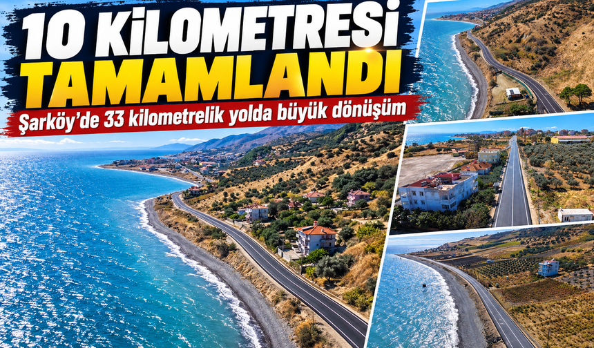 Şarköy'de 33 kilometrelik yolda büyük dönüşüm! 10 kilometresi tamamlandı