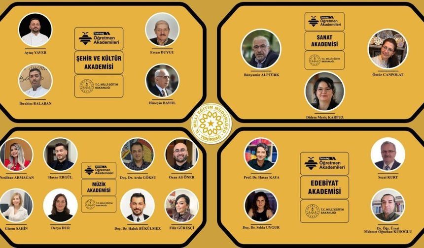 Tekirdağ'da öğretmenlere 4 akademili yeni dönem