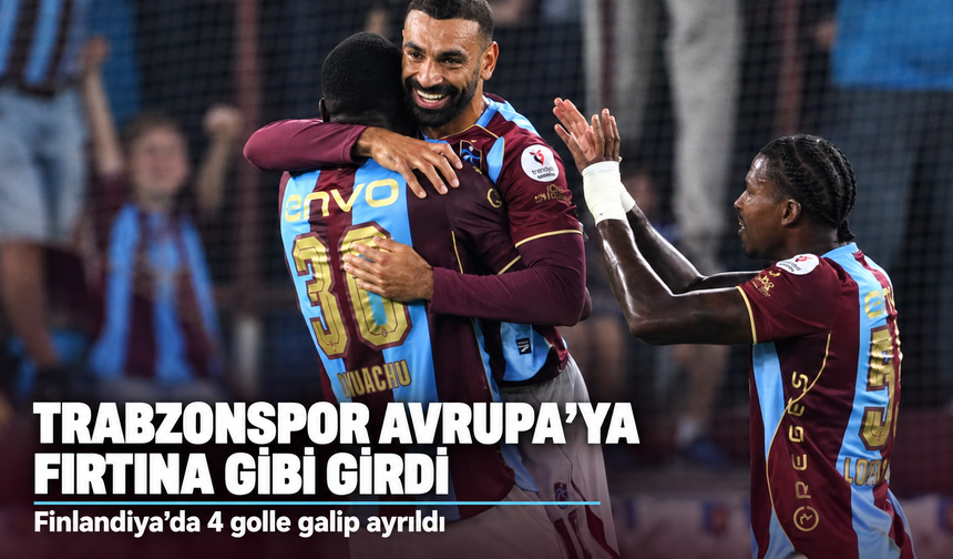 Trabzonspor Finlandiya'dan 3 puanla dönüyor: KuPS Kuopio karşısında 4-2'lik zafer