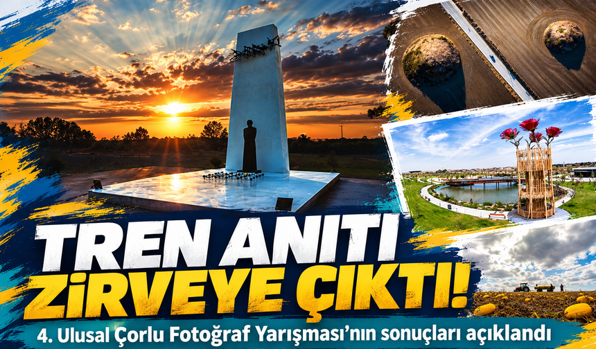 Çorlu'da 398 kare arasında tren anıtı zirveye çıktı