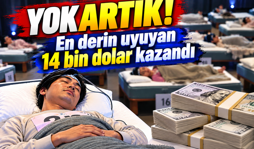 En güzel kim uyuyor yarışması!  Şampiyon 14 bin dolar kazandı