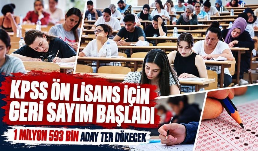 KPSS ön lisans için geri sayım başladı; 1 milyon 593 bin aday ter dökecek