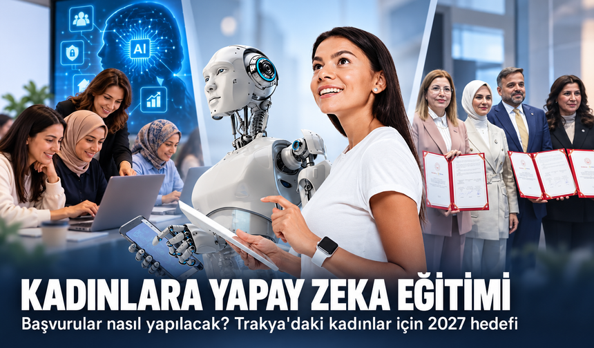 Kadınlara yapay zeka eğitimi! Başvurular nasıl yapılacak? Trakya'daki kadınlar için 2027 hedefi