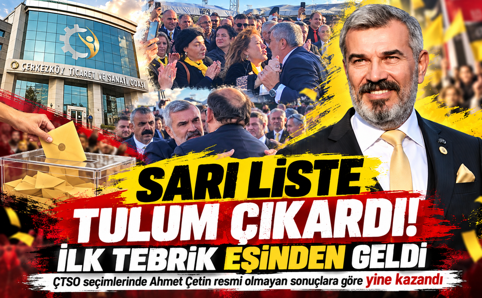 ÇTSO’da Sarı Liste tulum çıkardı! İlk kutlama eşi Seval Çetin'den geldi: Ahmet Çetin yine zaferini ilan etti