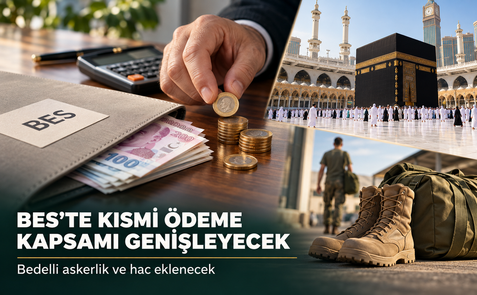 BES'te kısmi ödeme kapsamı genişliyor: Bedelli askerlik ve hac da dahil ediliyor