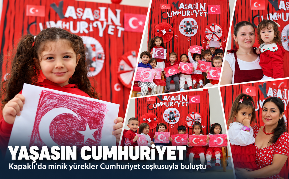 Kapaklı'da minik yürekler Cumhuriyet coşkusuyla buluştu