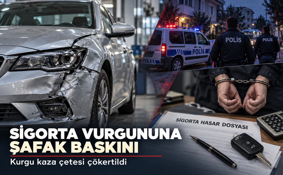 Sigorta vurgununa darbe: 77 şüpheli yakalandı, kurgu kaza çetesi çökertildi