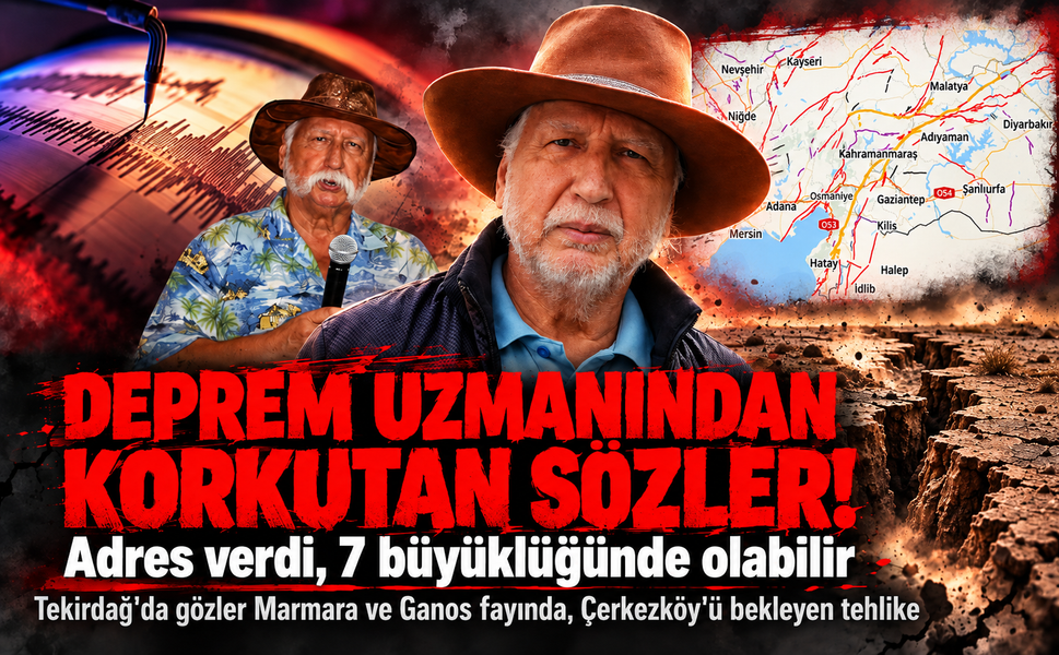 Deprem uzmanından korkutan sözler! Adres verdi, 7 büyüklüğünde olabilir: Tekirdağ'da gözler Marmara ve Ganos fayında