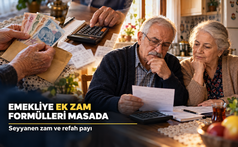 Emekliler için ek zam formülleri masada: Seyyanen zam ve refah payı gündemde