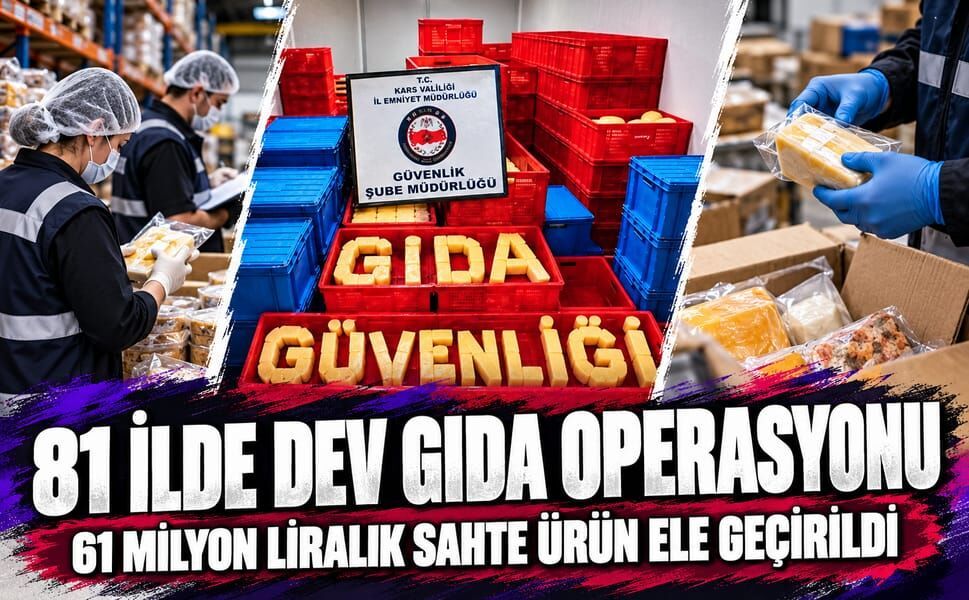 81 ilde dev gıda operasyonu; 61 milyonluk sahte ürün ele geçirildi