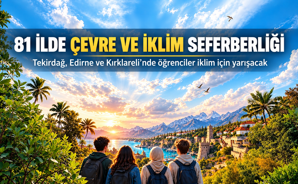 81 ilde çevre ve iklim seferberliği! Tekirdağ, Edirne ve Kırklareli'nde öğrenciler iklim için yarışacak