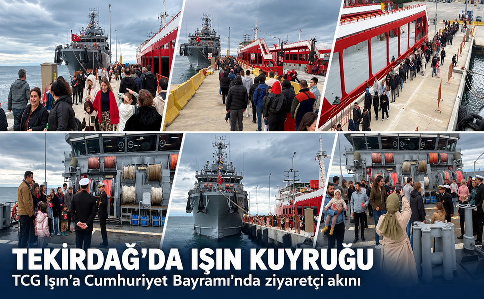 TCG Işın'a Cumhuriyet Bayramı'nda ziyaretçi akını