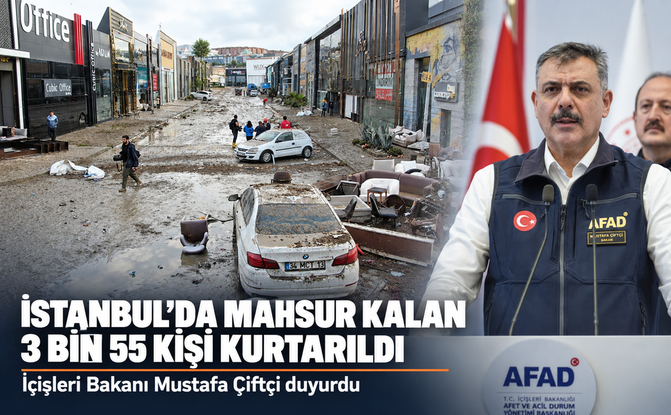 Bakan Çiftçi duyurdu: İstanbul'da mahsur kalan 3 bin 55 kişi kurtarıldı