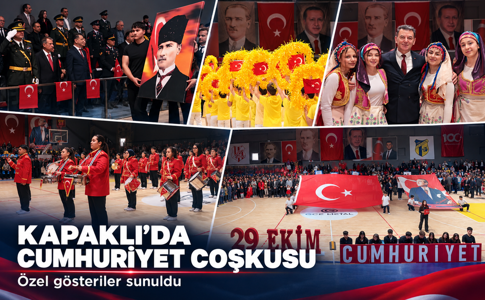 Kapaklı'da Cumhuriyet coşkusu! Özel gösteriler sunuldu