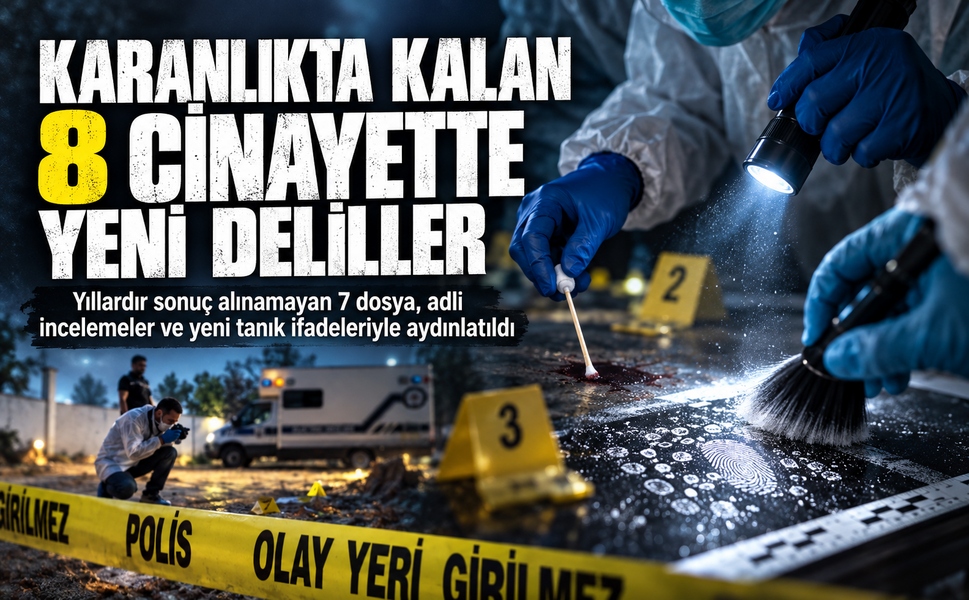 Yıllardır sonuç alınamayan 7 dosya daha aydınlatıldı