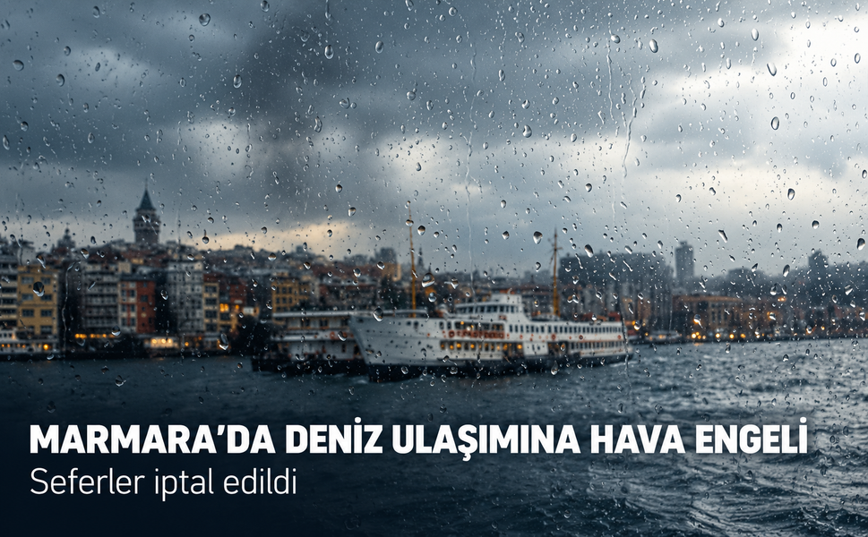 Marmara’da deniz ulaşımına hava engeli! Seferler iptal edildi