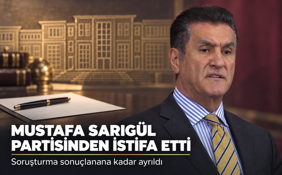 Yeni Parti Erzincan Milletvekili Mustafa Sarıgül partisinden istifa etti