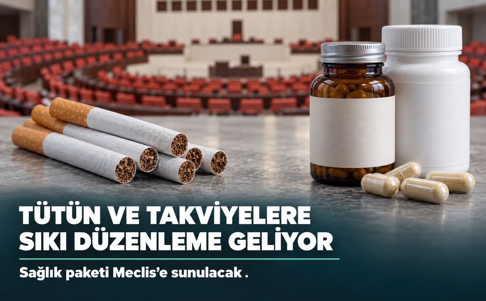 Tütün Ürünlerine ve Gıda Takviyelerine Sıkı Düzenleme: Sağlık Paketi Meclis'e Geliyor