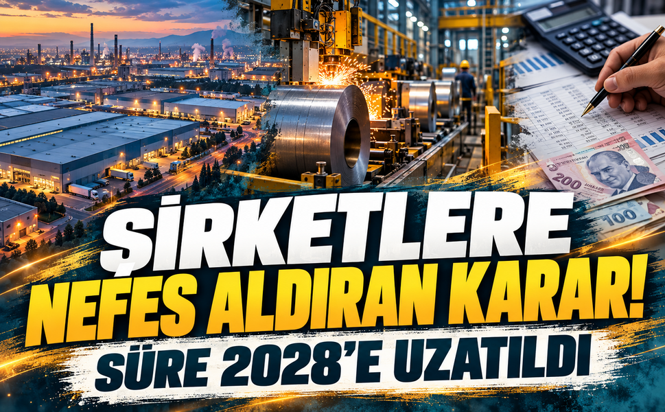 Sanayide daralmaya karşı şirketlere nefes aldıracak karar! süre 2028’e uzatıldı