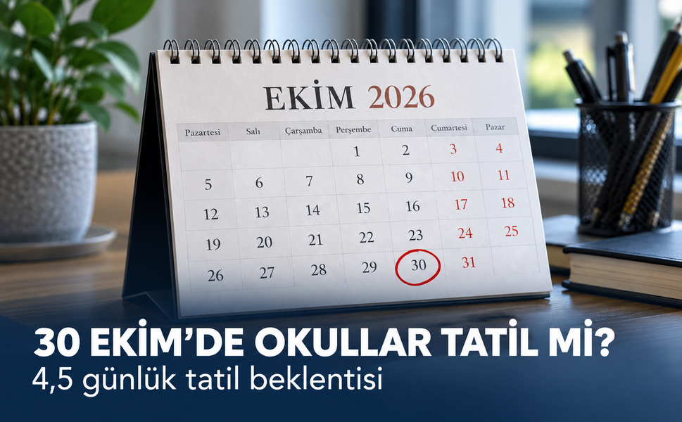 30 Ekim'de okullar tatil mi? 4,5 günlük tatil beklentisi