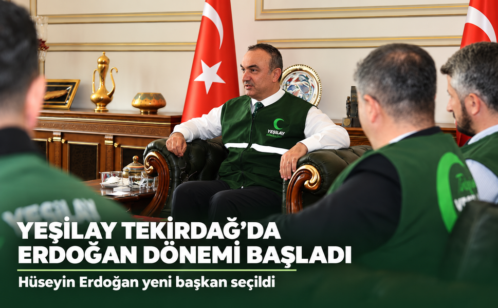 Yeşilay Tekirdağ’da Erdoğan dönemi başladı