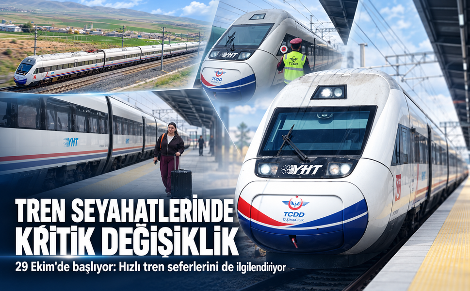 Tren seyahatlerinde kritik değişiklik: 29 Ekim'de başlıyor: Hızlı tren seferlerini de ilgilenlendiriyor