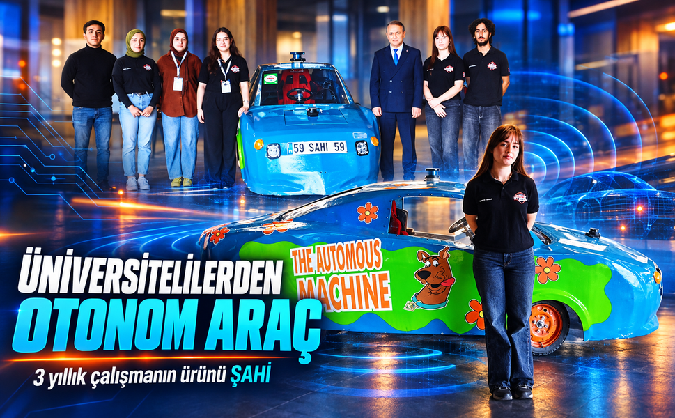 Üniversite öğrencileri otonom araç üretti