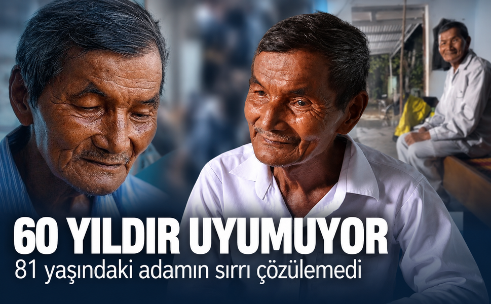 60 yıldır uyumuyor! 81 yaşındaki adamın sırrı çözülemedi