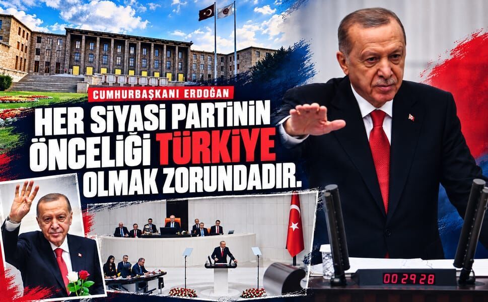 Cumhurbaşkanı Erdoğan: Her siyasi partinin önceliği Türkiye olmak zorundadır
