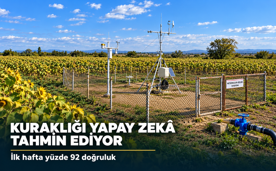 Kırklareli'nde Yapay Zeka Destekli Kuraklık Tahmin Sistemi Devrede: Yüzde 92 Doğruluk