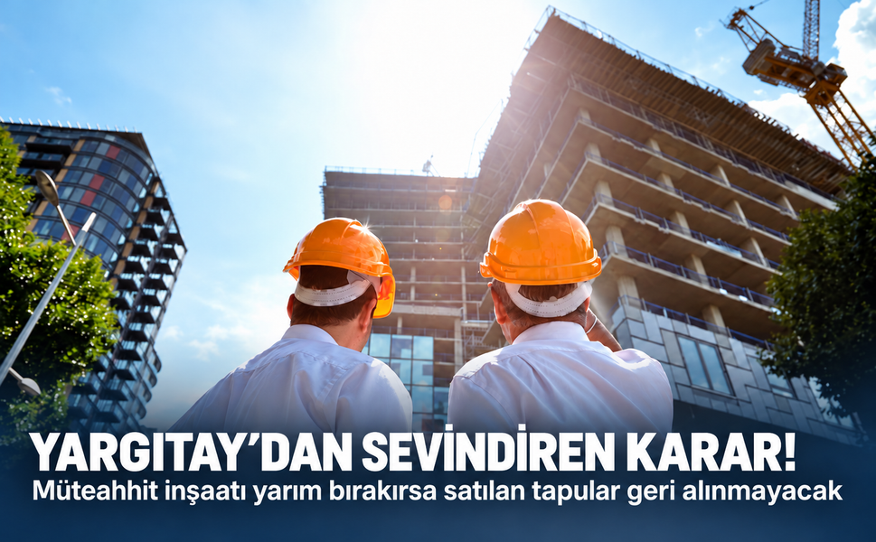 Yargıtay'dan sevindiren karar! Müteahhit inşaatı yarım bırakırsa satılan tapular geri alınmayacak