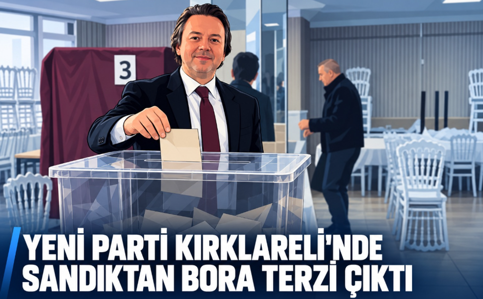 Yeni Parti Kırklareli’nde sandıktan Bora Terzi çıktı