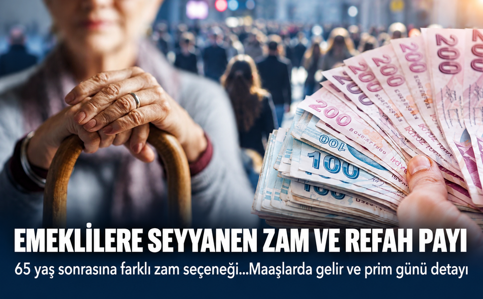 Emiklilere seyyanen zam ve refah payı! 65 yaş sonrasına farklı zam seçeneği...Maaşlarda gelir ve prim günü detayı