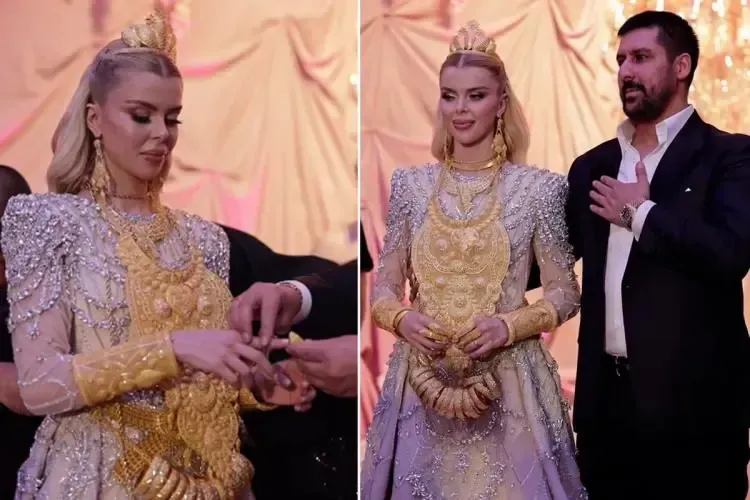 Sosyal medyayı sallayan düğün! Takılan altın dudak uçuklattı