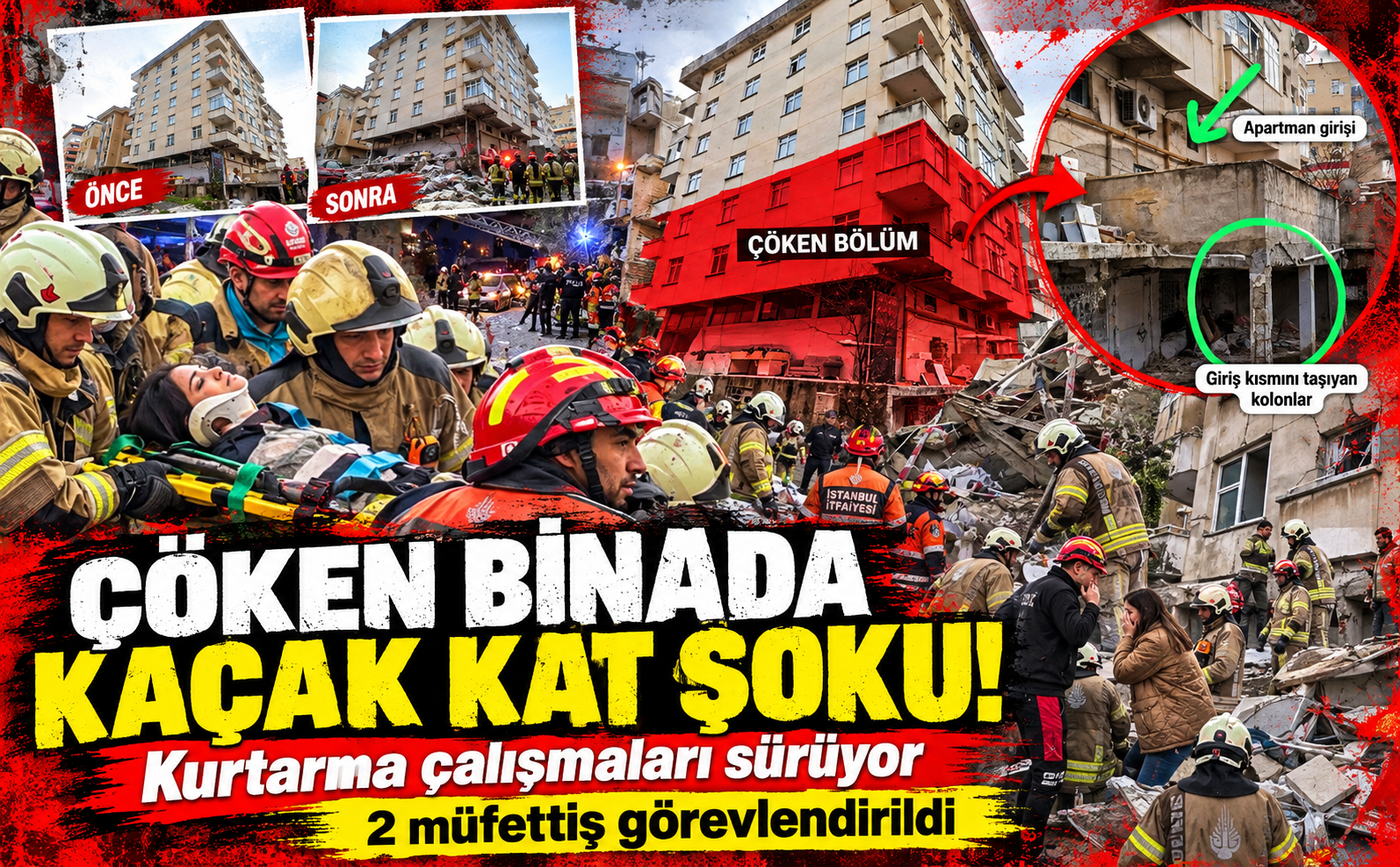 Çöken Bina Kaçak Ktat