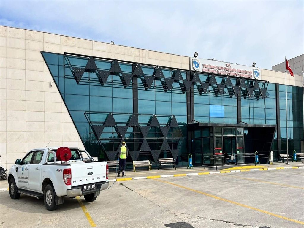 Fare ve haşereye karşı seferberlik! Tekirdağ'da terminal ve ilçe otogarları ilaçlandı